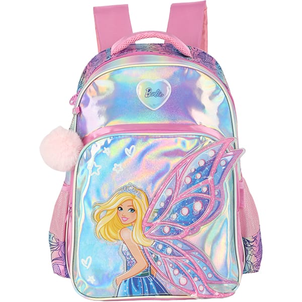 Mochila Escolar Infantil Barbie Mattel Rosa IS41461BB Luxcel - PT 1 UN