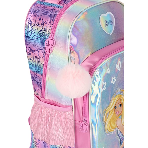 Mochila Escolar Infantil Barbie Mattel Rosa IS41461BB Luxcel - PT 1 UN