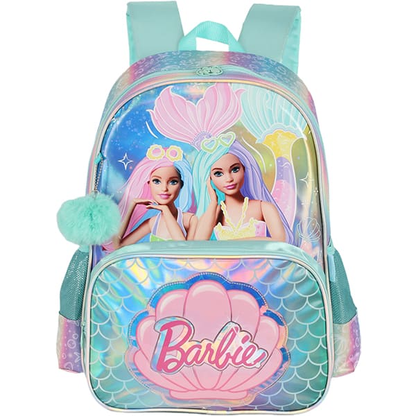 Mochila Escolar Infantil Barbie Mattel Verde IS41461BB Luxcel - PT 1 UN