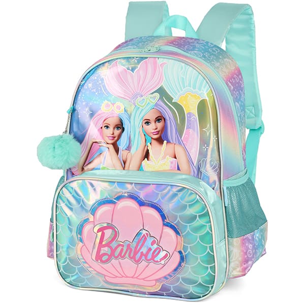 Mochila Escolar Infantil Barbie Mattel Verde IS41461BB Luxcel - PT 1 UN