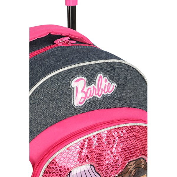 Mochila Escolar Infantil de Rodinhas Barbie Mattel IS41461BB Luxcel - PT 1 UN