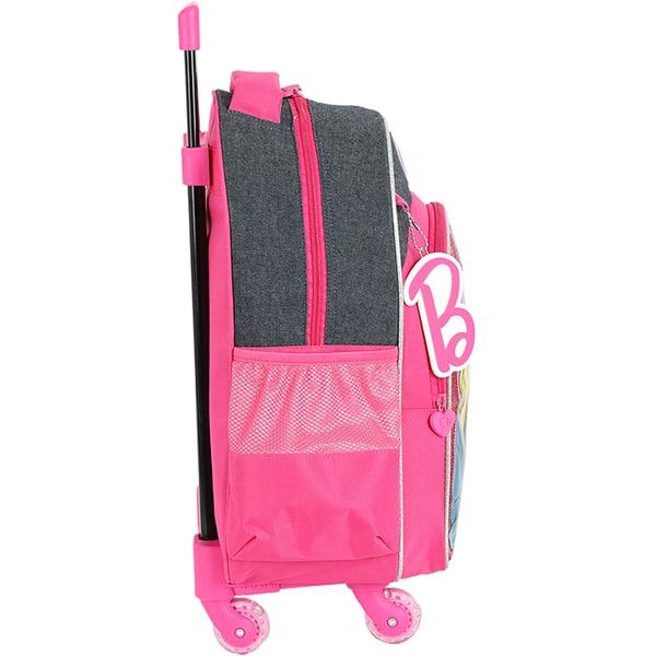 Mochila Escolar Infantil de Rodinhas Barbie Mattel IS41461BB Luxcel - PT 1 UN