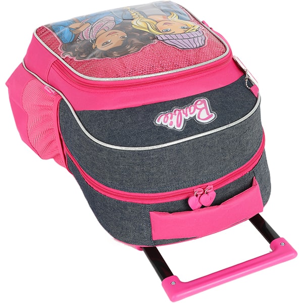 Mochila Escolar Infantil de Rodinhas Barbie Mattel IS41461BB Luxcel - PT 1 UN