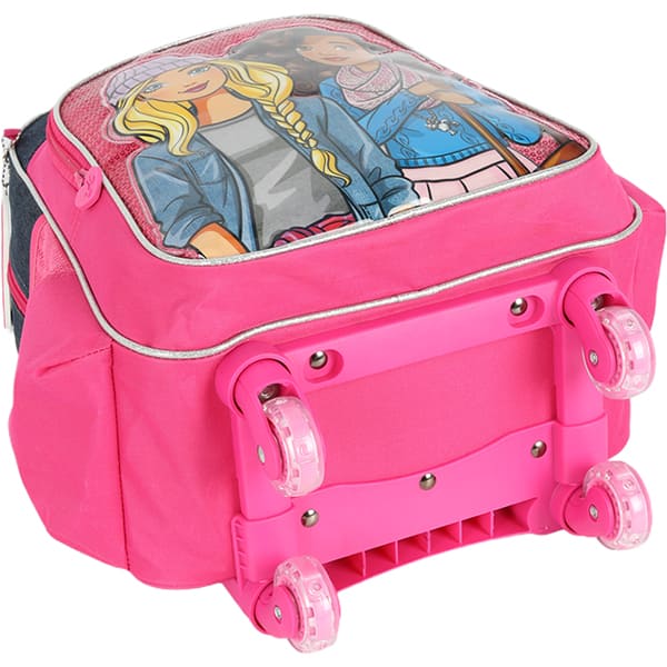 Mochila Escolar Infantil de Rodinhas Barbie Mattel IS41461BB Luxcel - PT 1 UN