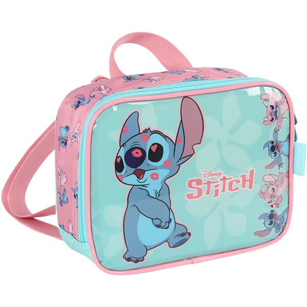 Lancheira Escolar Stitch Disney Verde claro Luxcel - PT 1 UN