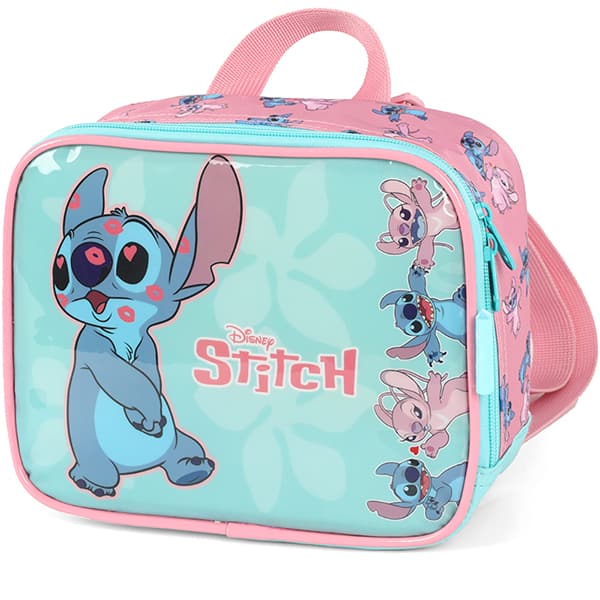 Lancheira Escolar Stitch Disney Verde claro Luxcel - PT 1 UN