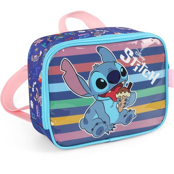 Lancheira Escolar Stitch Disney Azul LA41533SC Luxcel - PT 1 UN