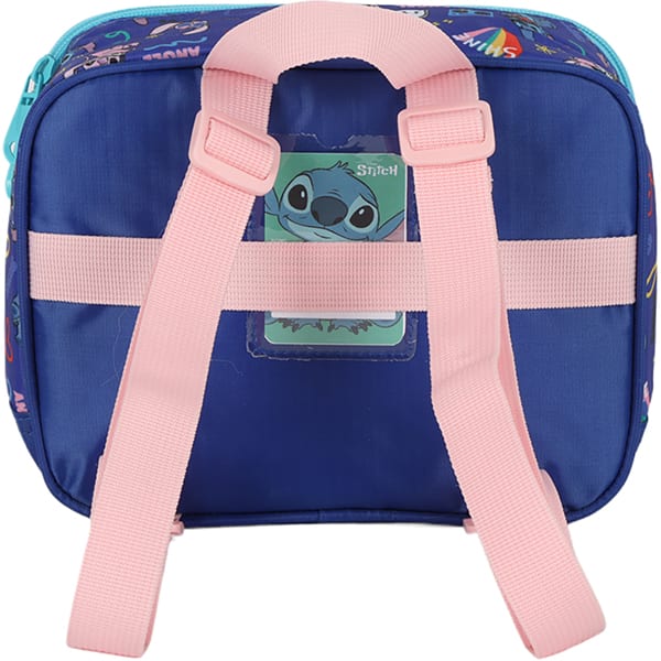 Lancheira Escolar Stitch Disney Azul LA41533SC Luxcel - PT 1 UN