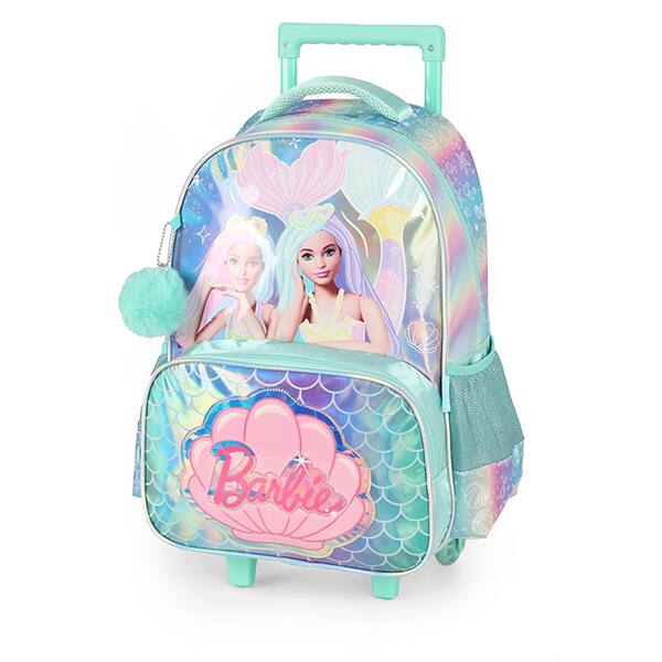 Mochila poli. c/ rodas Barbie verde cl IC41462BB- Luxcel PT 1 UN