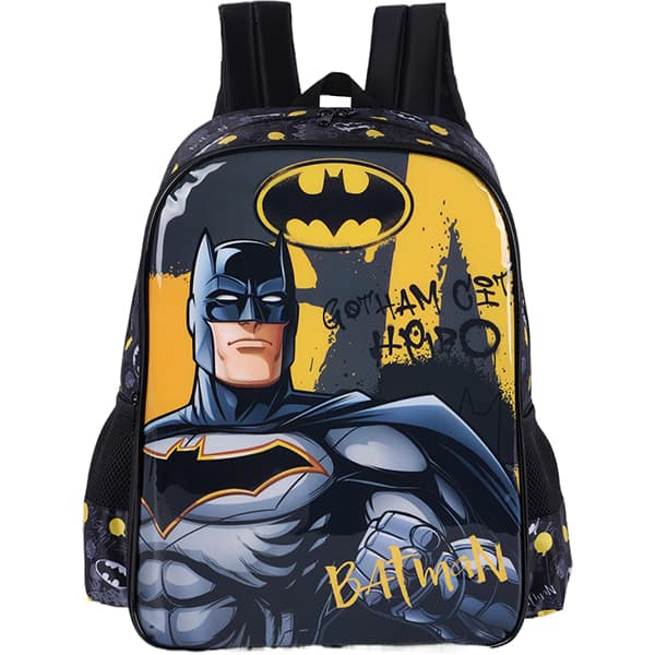 Mochila escolar em poliéster Batman DC Preto IS41281BM Luxcel - PT 1 UN