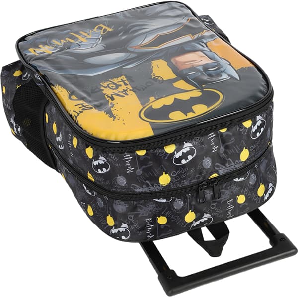 Mochila Escolar Infantil de Rodinhas Batman DC Preto IC41282BM Luxcel - PT 1 UN