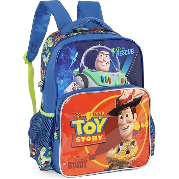 Mochila escolar em poliéster, Toy Story, Laranja, IS40931TY, Luxcel - PT 1 UN