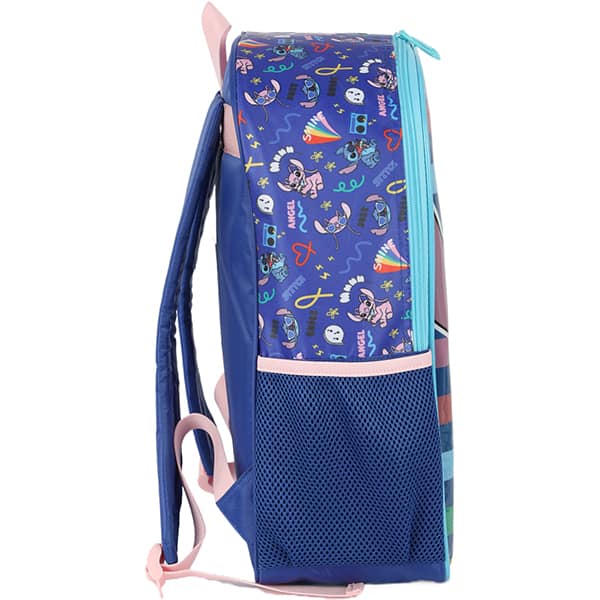 Mochila Escolar Infantíl em Poliéster Stitch Disney Azul IS41531SC Luxcel - PT 1 UN