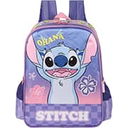 Mochila escolar Infantíl em Poliéster Stitch Disney Violeta IS41541SC Luxcel - PT 1 UN