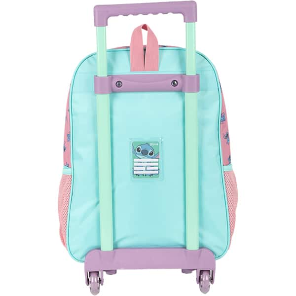 Mochila Escolar Infantil de Rodinhas Stitch Disney Verde IC41532SC Luxcel - PT 1 UN