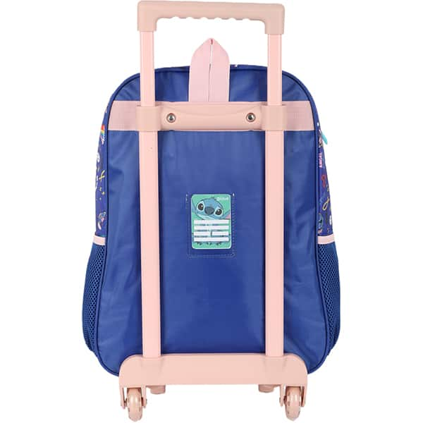 Mochila Escolar Infantil de Rodinhas Stitch Disney Azul IC41532SC Luxcel - PT 1 UN