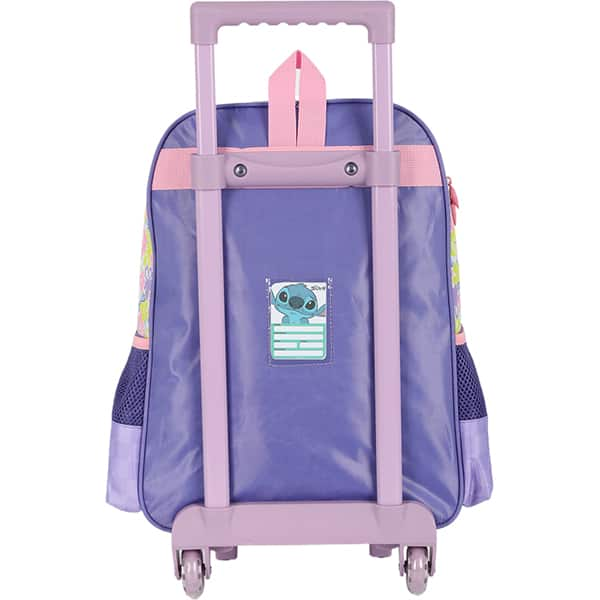 Mochila Escolar Infantil de Rodinhas Stitch Disney Violeta IC41542SC Luxcel - PT 1 UN