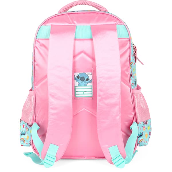 Mochila Escolar Infantíl em Poliéster Stitch Disney Rosa IS41551SC Luxcel - PT 1 UN