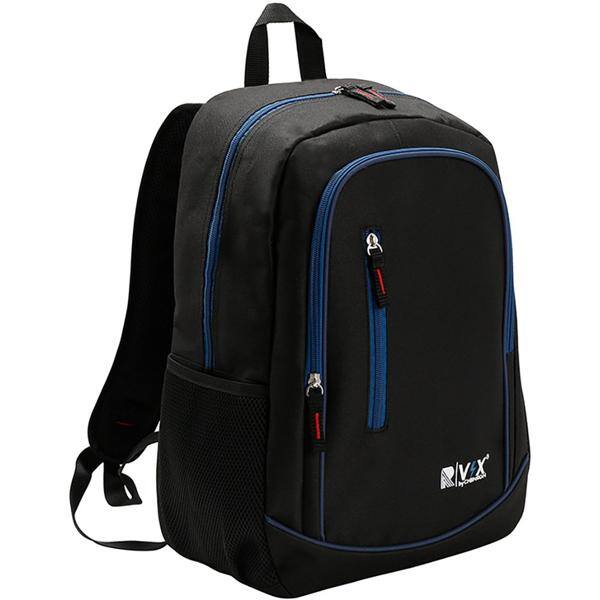 Mochila nylon preta e azul marinho 8731482 Republic Vix PT 1 UN