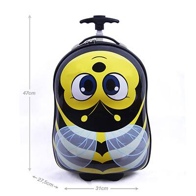 Mochila Escolar Infantil de Rodinhas Abelha Hunan - PT 1 UN