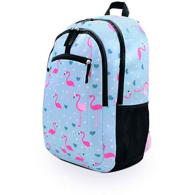 Mochila Flamingo Azul, JD-FLBP02, Jd Fashion - PT 1 UN