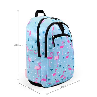 Mochila Flamingo Azul, JD-FLBP02, Jd Fashion - PT 1 UN