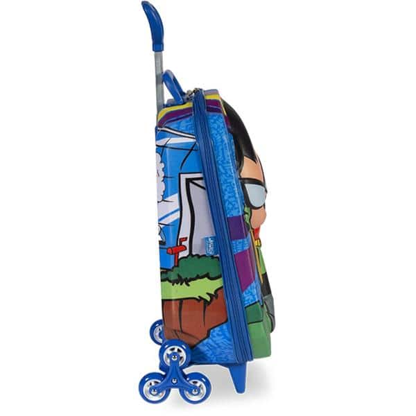 Mochila Escolar Infantil de Rodinhas DC Jovens Titãs em EVA Maxtoy - PT 1 UN