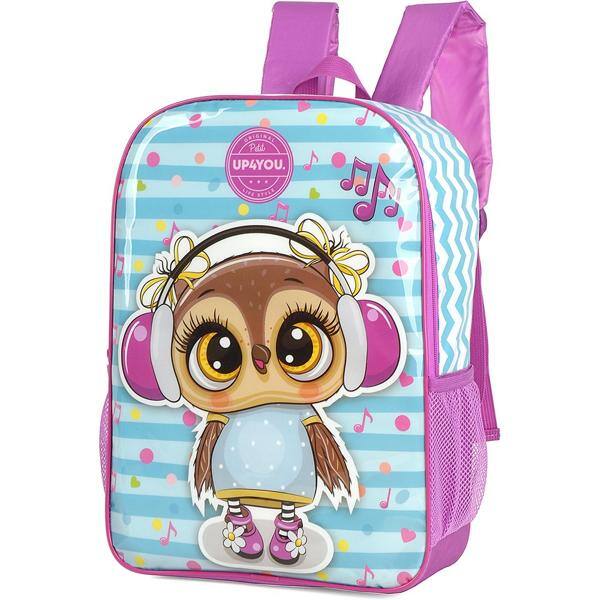 Mochila poliéster UP4YOU Coruja 16", IS36651UP 2400, Luxcel - PT 1 UN
