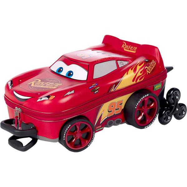 Mochila Escolar Infantil de Rodinhas Disney Carros Relâmpago McQueen em EVA Maxtoy - PT 1 UN