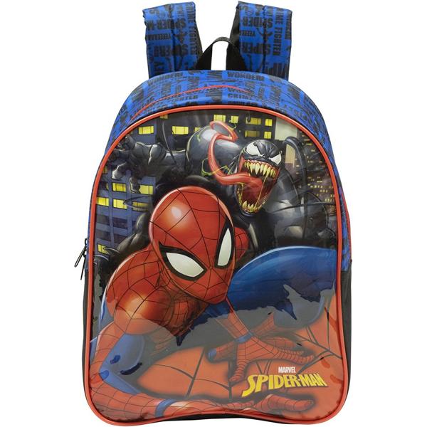 Mochila infantil Homem Aranha Spiderman Marvel em Poliéster 16" Xeryus - PT 1 UN