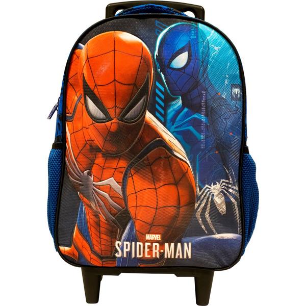 Mochila Escolar Infantil de Rodinhas Marvel Homem Aranha em Poliéster 16" Xeryus - PT 1 UN