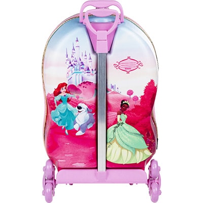 Mochila Escolar Infantil de Rodinhas Princesas Disney em EVA Maxtoy - PT 1 UN