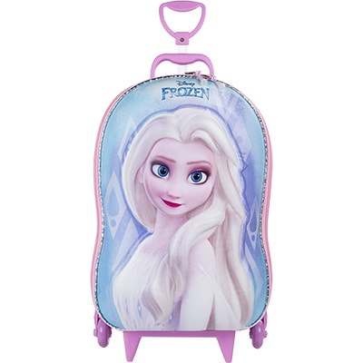 Mochila Escolar Infantil de Rodinhas Disney Frozen Elsa em EVA Maxtoy - PT 1 UN