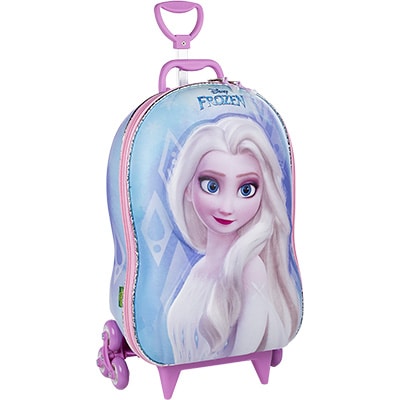 Mochila Escolar Infantil de Rodinhas Disney Frozen Elsa em EVA Maxtoy - PT 1 UN