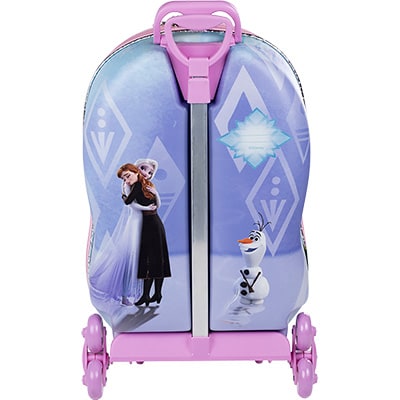 Mochila Escolar Infantil de Rodinhas Disney Frozen Elsa em EVA Maxtoy - PT 1 UN