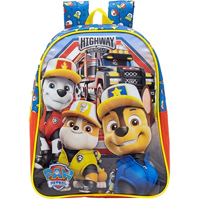 Mochila Infantil Patrulha Canina - Paw Patrol em Nylon 16" Xeryus - PT 1 UN