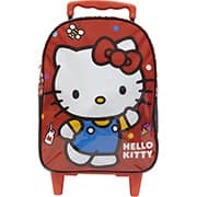 Mochila Escolar Infantil de Rodinhas Hello Kitty em Poliéster 16 Xeryus - PT 1 UN