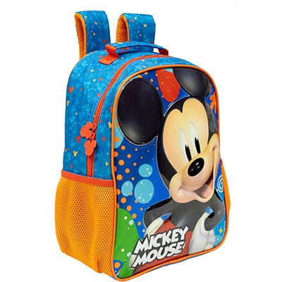 Mochila Infantil Mickey Disney em Poliéster 16" Xeryus - PT 1 UN