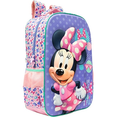 Mochila Infantil Disney Minnie em Poliéster 18" Xeryus - PT 1 UN