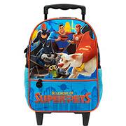Mochila Escolar Infantil de Rodinhas DC Super Pets em Poliéster 16 Xeryus - PT 1 UN