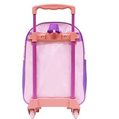 Mochila Escolar Infantil de Rodinhas Princesas Disney em Poliéster 16" Xeryus - PT 1 UN