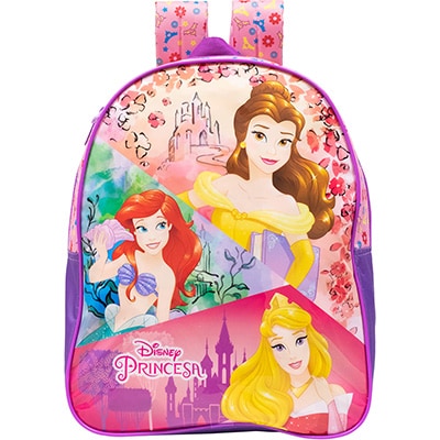 Mochila Infantil Disney Princesas em Poliéster 16" Xeryus - PT 1 UN