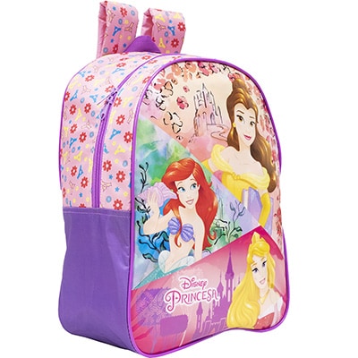 Mochila Infantil Disney Princesas em Poliéster 16" Xeryus - PT 1 UN