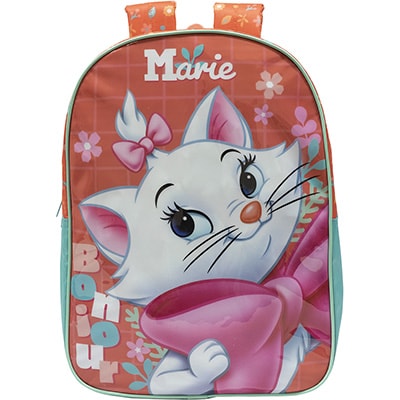 Mochila Infantil Disney Marie em Poliéster 16" Xeryus - PT 1 UN