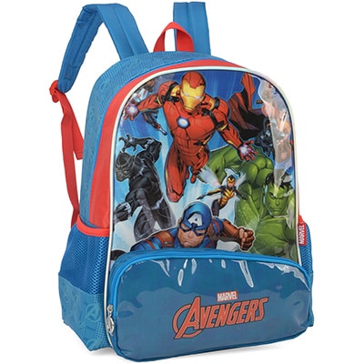 Mochila Infantil Marvel Vingadores - Avengers em Poliéster Luxcel - PT 1 UN