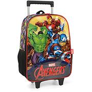 Mochila Escolar Infantil de Rodinhas Vingadores Avengers Marvel em Poliéster Luxcel - PT 1 UN