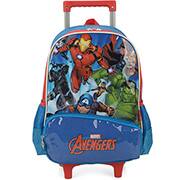 Mochila Escolar Infantil de Rodinhas Vingadores Avengers Marvel em Poliéster Luxcel - PT 1 UN