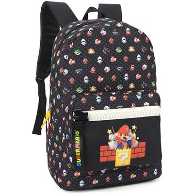 Mochila Super Mario em Poliéster Luxcel - PT 1 UN