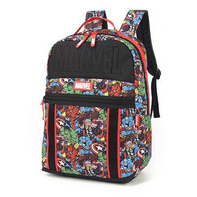 Mochila poliéster, Avengers / Vingadores, Preto, MJ49005AG, Luxcel - PT 1 UN