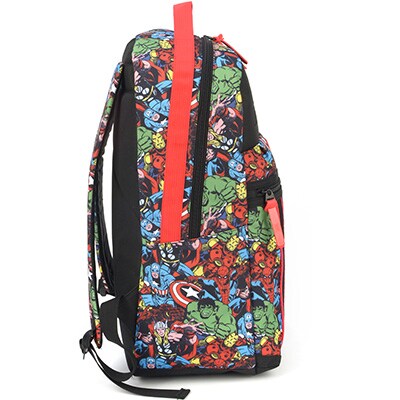 Mochila poliéster, Avengers / Vingadores, Preto, MJ49005AG, Luxcel - PT 1 UN